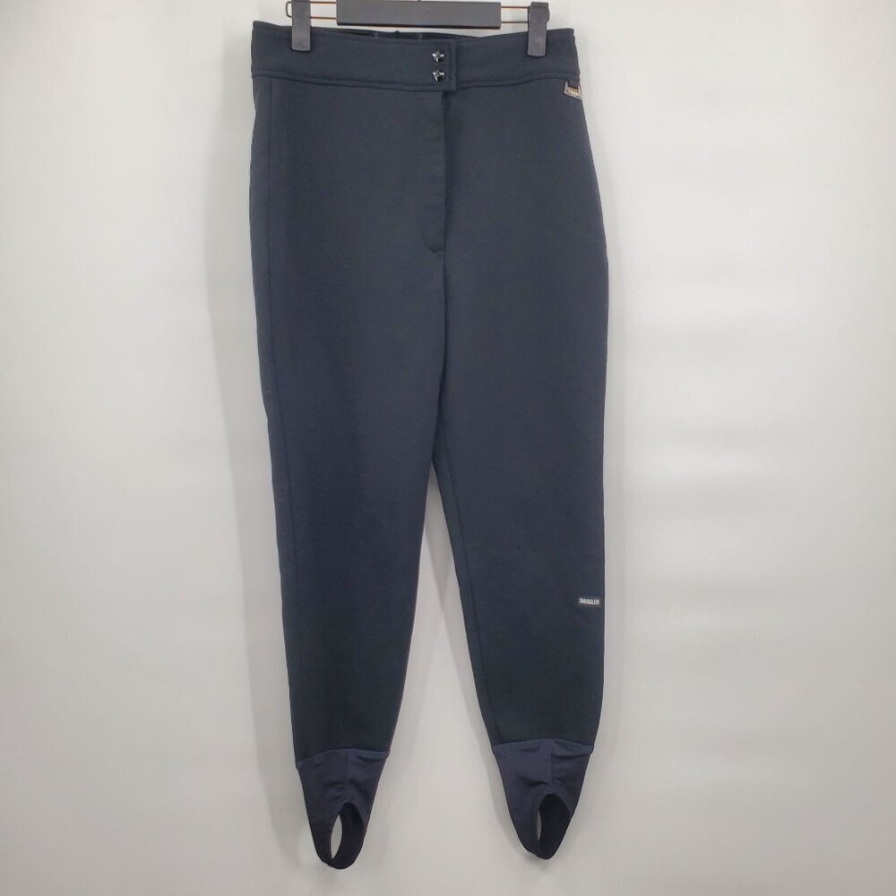 Snuggler Schoeller Stirrup Ski Pants Women Size 12R NWOT Made in Japan Black